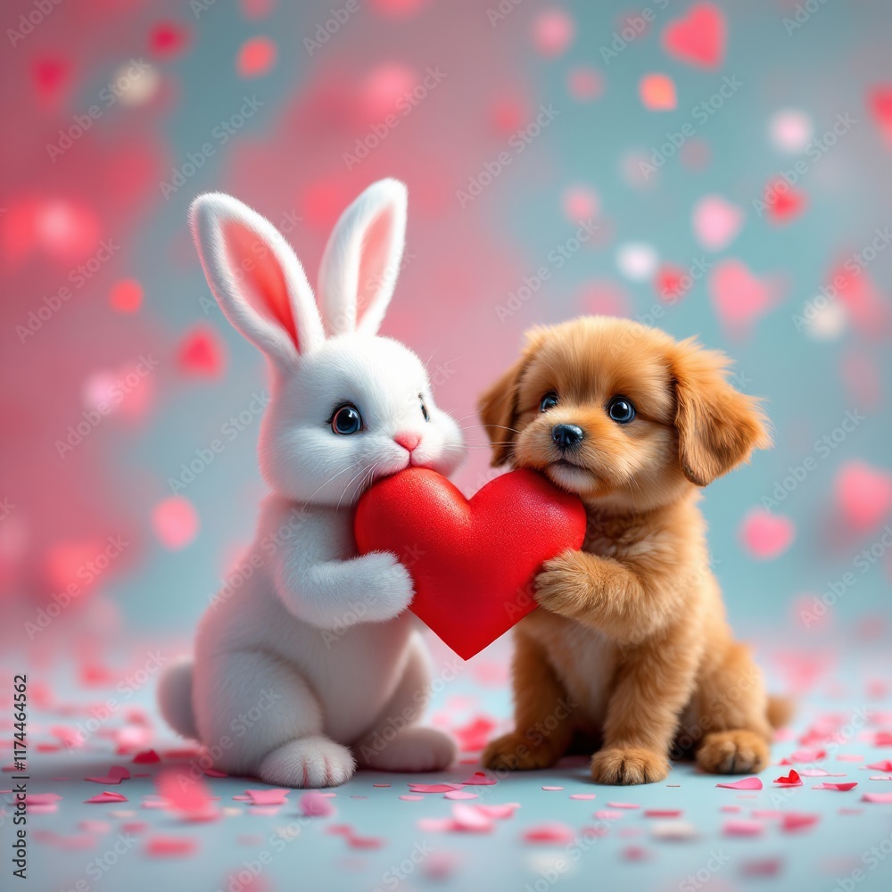rabbit with heart