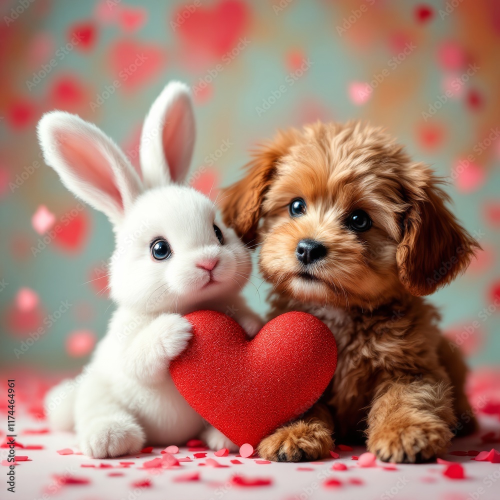 rabbit with heart