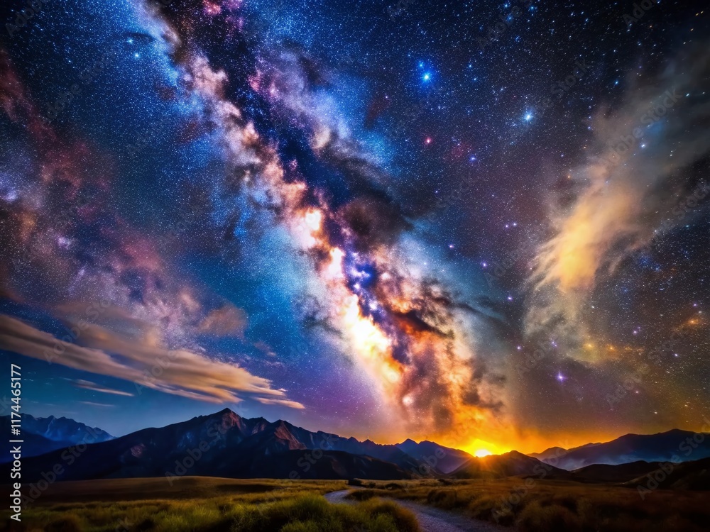 Astrophotography: Stunning Milky Way Galactic Center Night Sky Landscape Astrophotography: Stunning Milky Way Galactic Center Night Sky Landscape