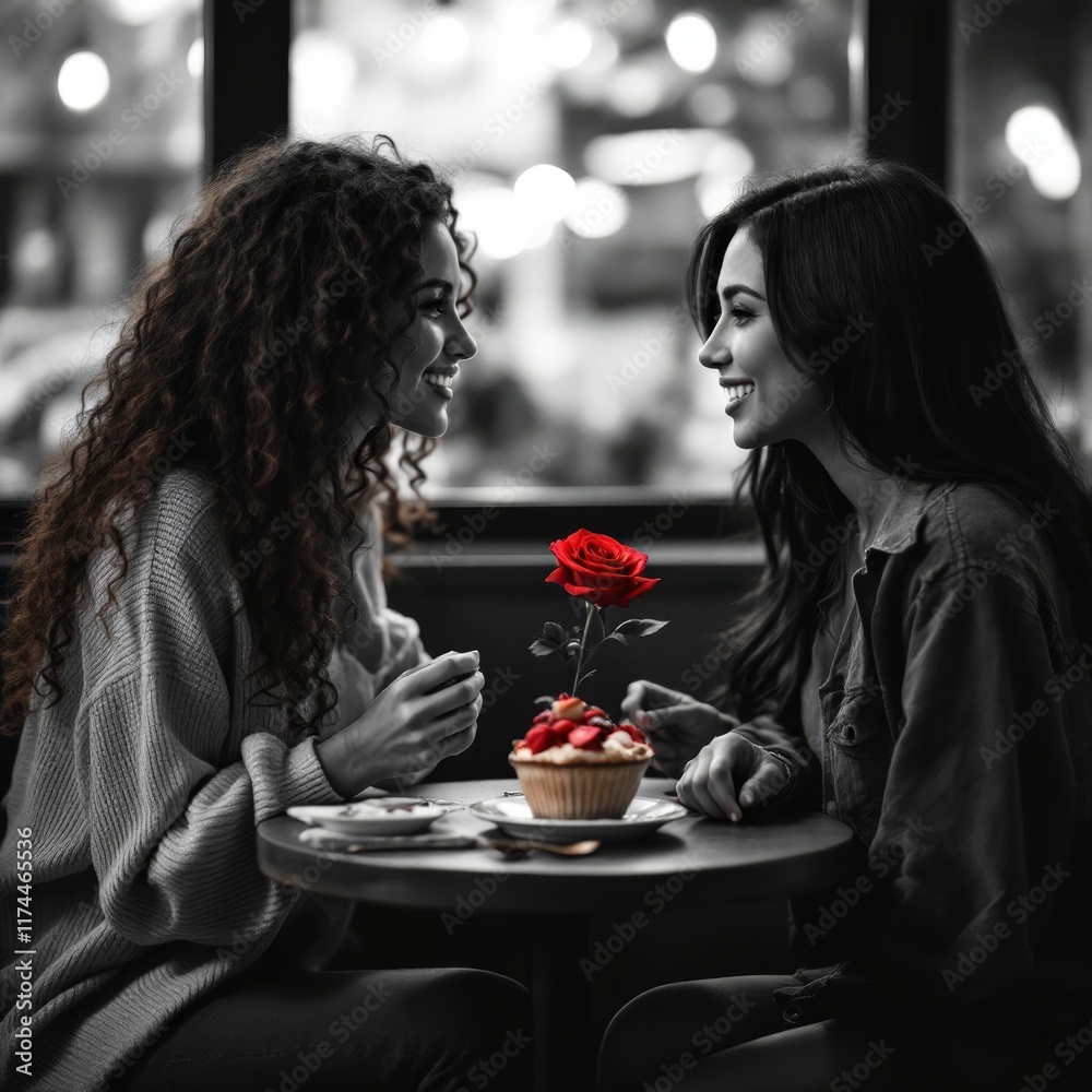 couple in cafe