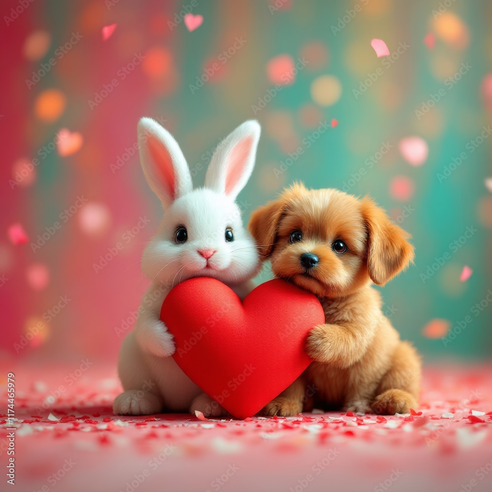 rabbit with heart