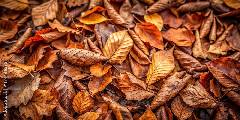 Autumn Leaves Overhead, Natural Background with Copy Space for Text Autumn Leaves Overhead, Natural Background with Copy Space for Text