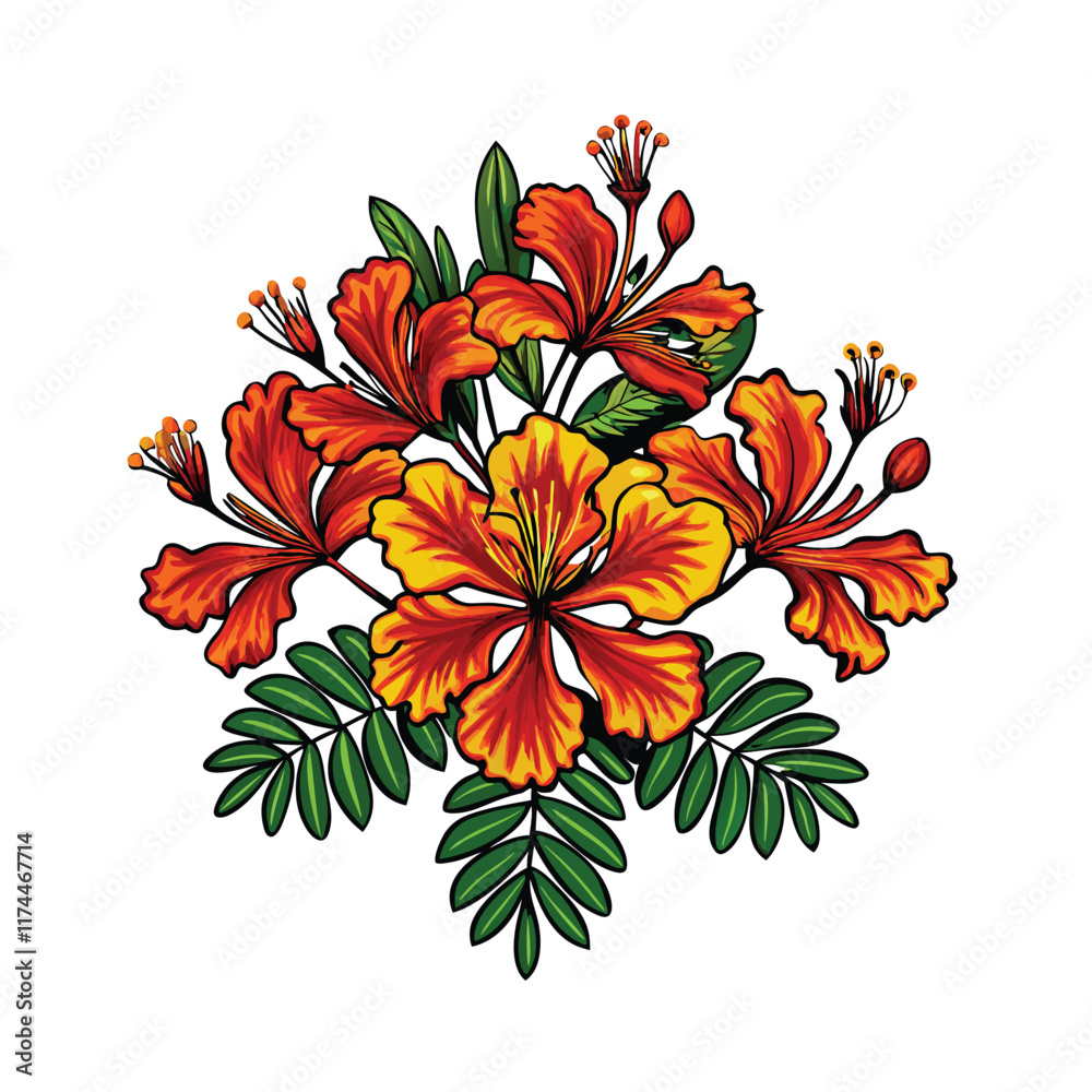 Illustrate the vibrant and diverse culture of Barbados, showcasing its people, traditions, and iconic landmarks in a colorful and celebratory style.