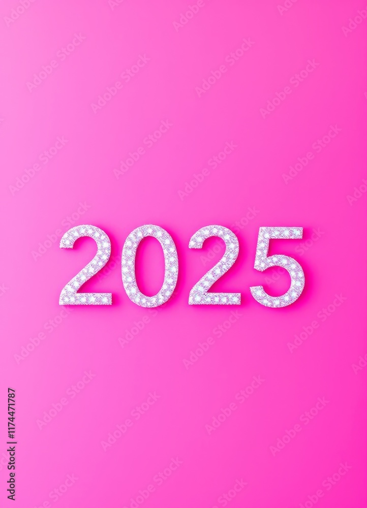 Text "2025" background