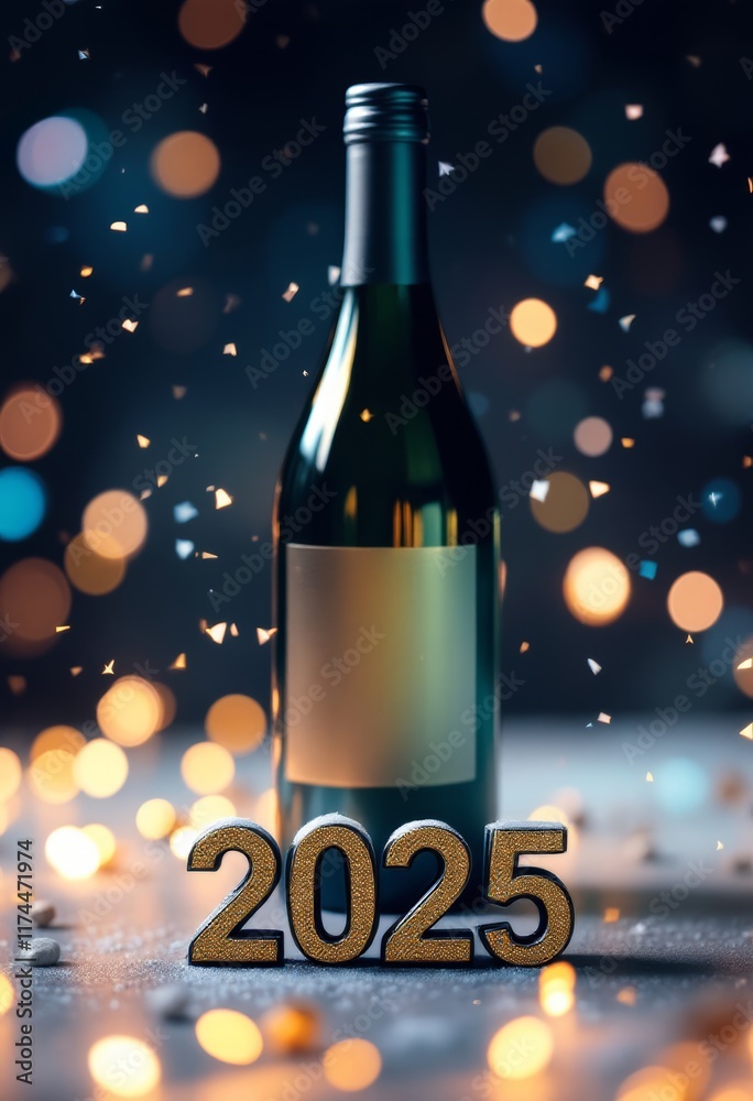 Text "2025" background