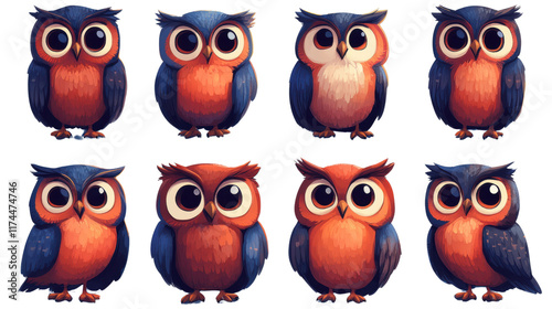 Wallpaper Mural collection of birds isolated on white background Torontodigital.ca