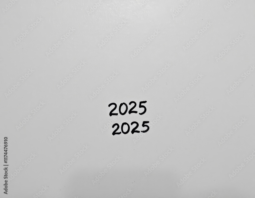 Text "2025" background
