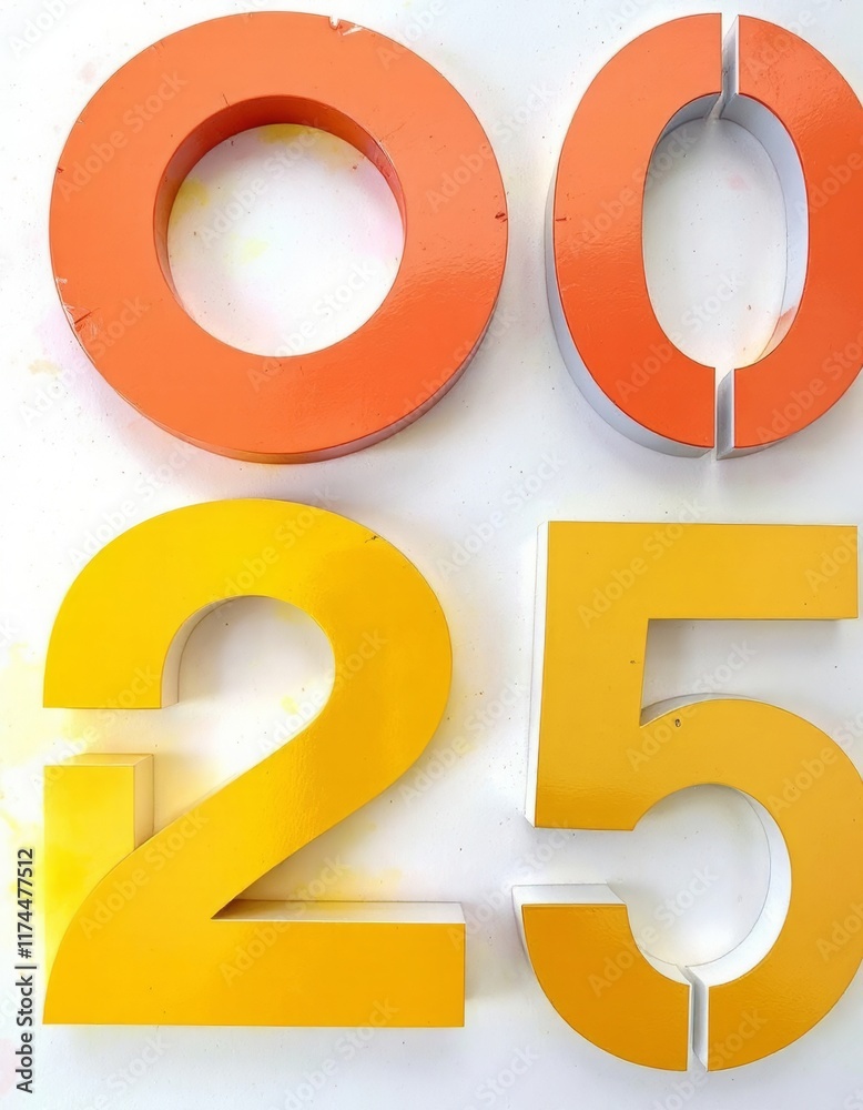 3d render of a number six