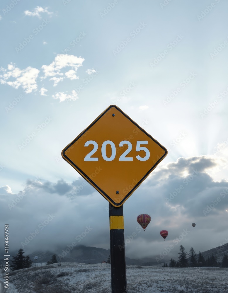 sign on the snow