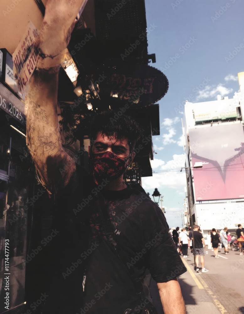 person in the street