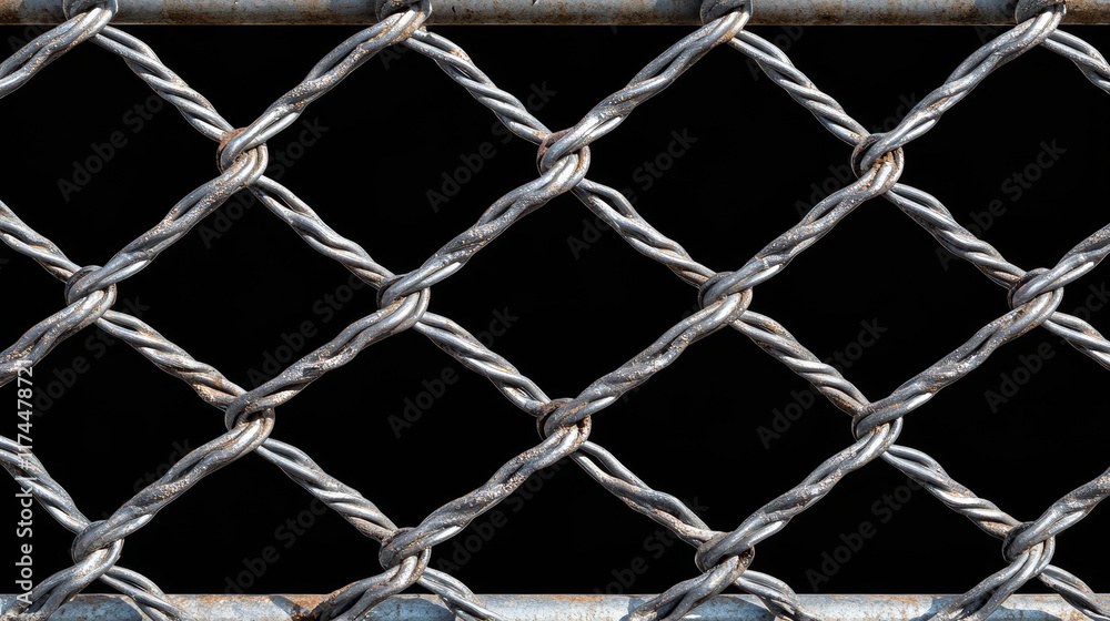 Metal wire mesh fence, rabitz grid isolated on white background. Vector realistic illustration of steel security barrier for prison, military boundary, cage, protection enclosure Metal wire mesh fence, rabitz grid isolated on white background. Vector realistic illustration of steel security barrier for prison, military boundary, cage, protection enclosure