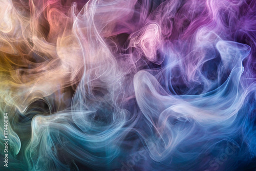 Rainbow Mist
A delicate, swirling mist of iridescent colors—pinks, blues, purples, and greens—intertwining in soft, flowing patterns that seem to come from a surreal dreamscape.