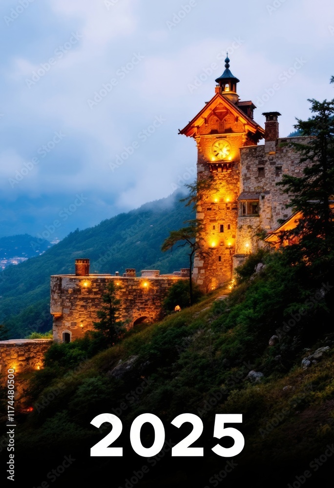 castle in the mountains