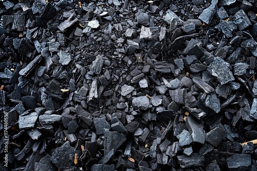 Coarse Thick Black Industrial Texture