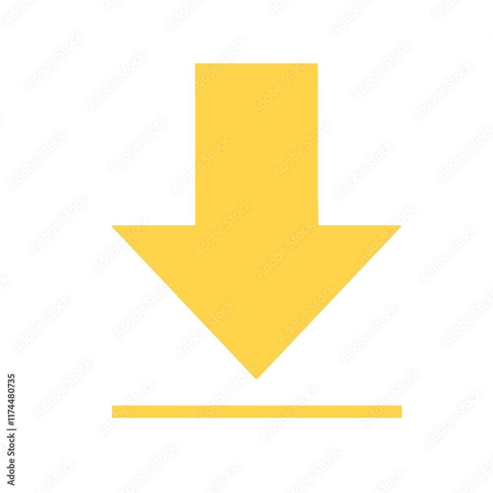 Doodle download save icon arrow technology upload digital illustration on transparent that can be use for background, slide view, social media, sticker, scrapbook and etc. with aesthetic yellow color Doodle download save icon arrow technology upload digital illustration on transparent that can be use for background, slide view, social media, sticker, scrapbook and etc. with aesthetic yellow color