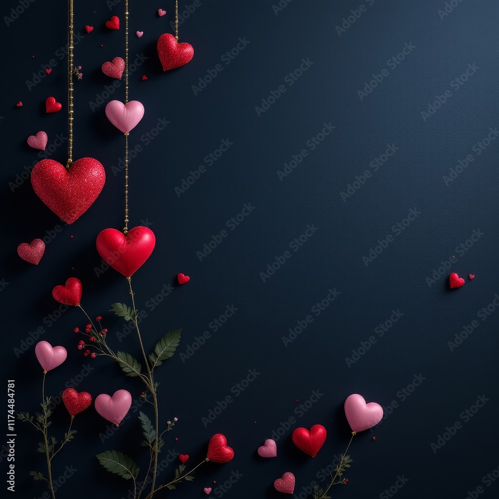 background with hearts