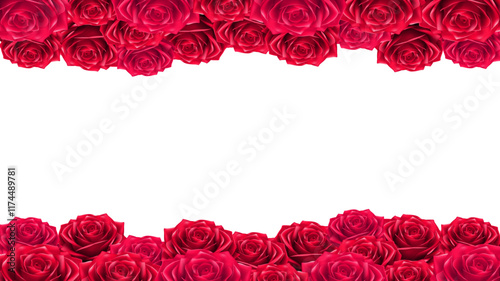 Design for presentation, concert, show With a bouquet of red roses on your wedding anniversary and Valentine's Day.