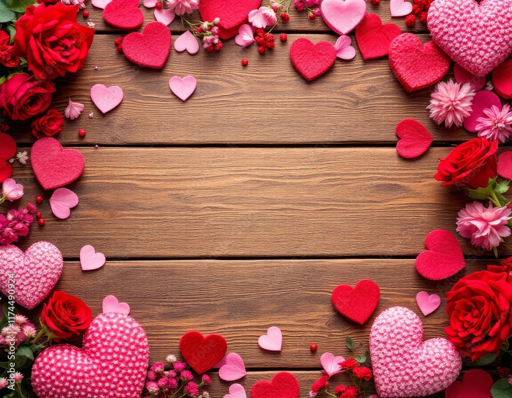 frame of roses
