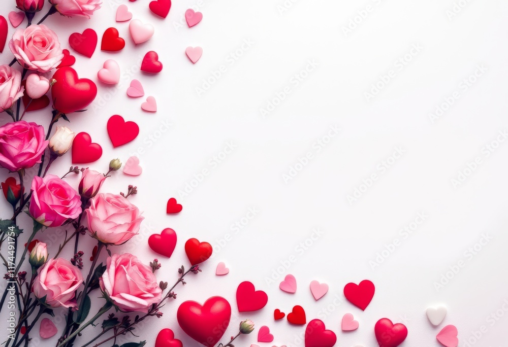 background with hearts
