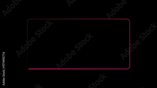 Rectangle animation done with save. Neon light rectangle background. 