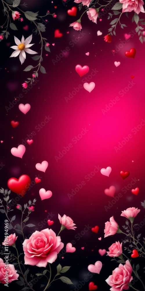 red rose petals