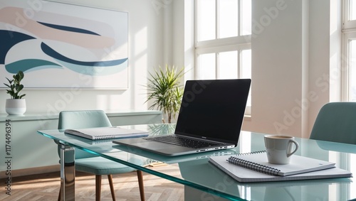 Office Modern Interior with Desk