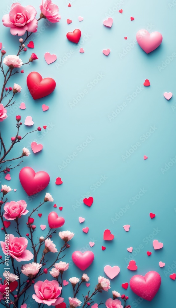 hearts background