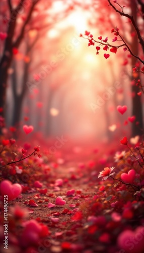 red autumn leaves
