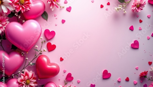 pink valentine background