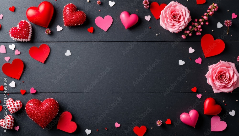 background with hearts
