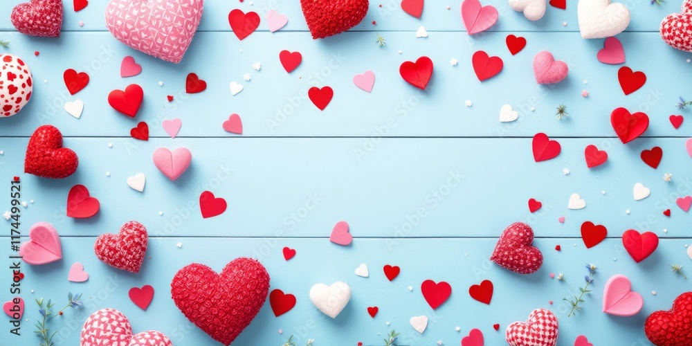 background with hearts