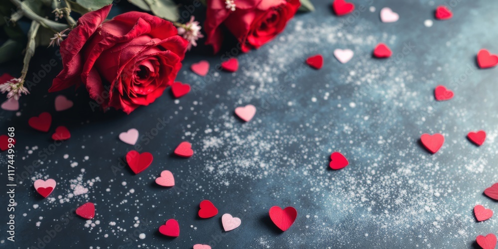 red rose petals