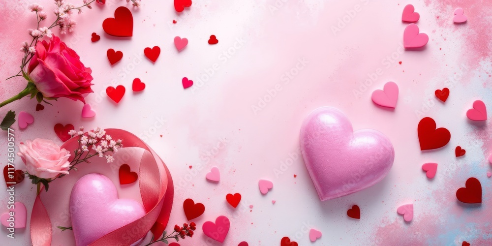 pink rose petals