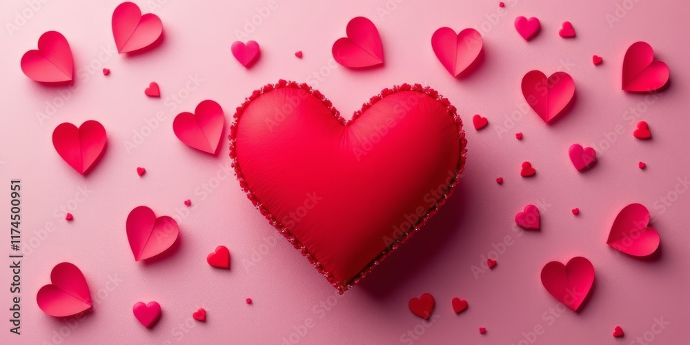 pink heart background