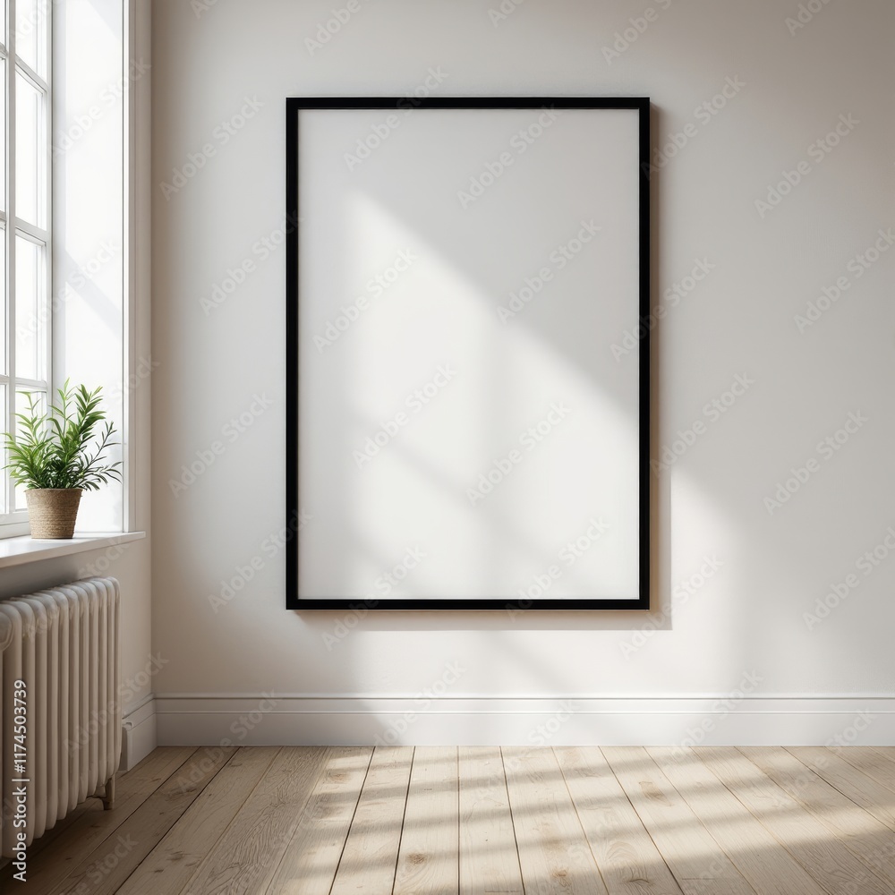 empty room with a wall