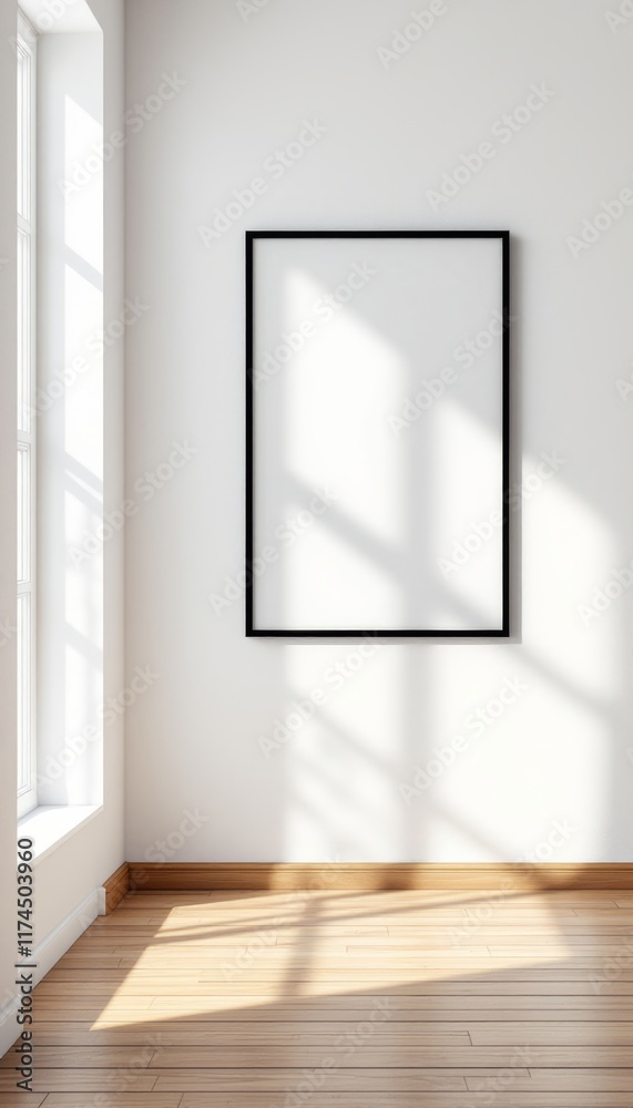 empty room with a picture empty room with a picture