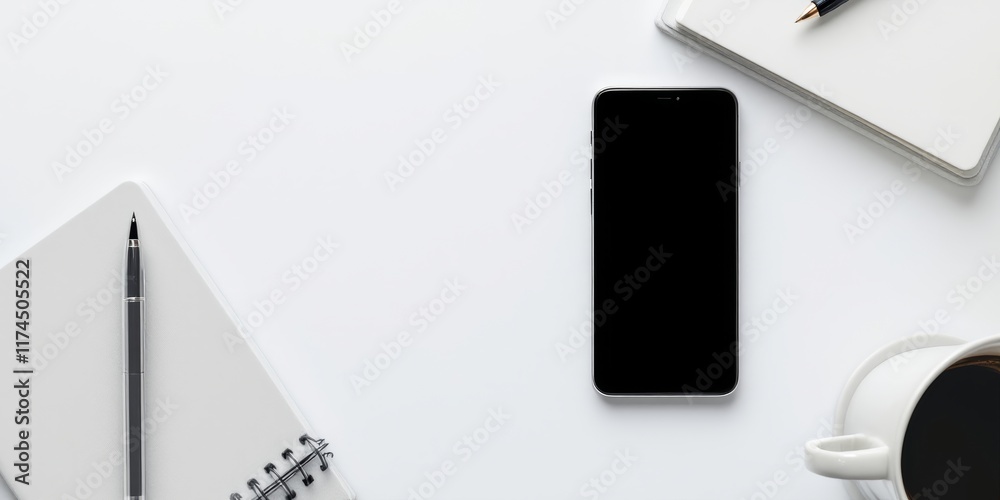 mobile phone on a white background