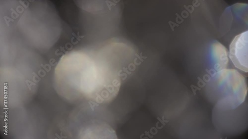 Abstract Light Bokeh with Soft, Dappled Circles and Subtle Rainbow Spectrum