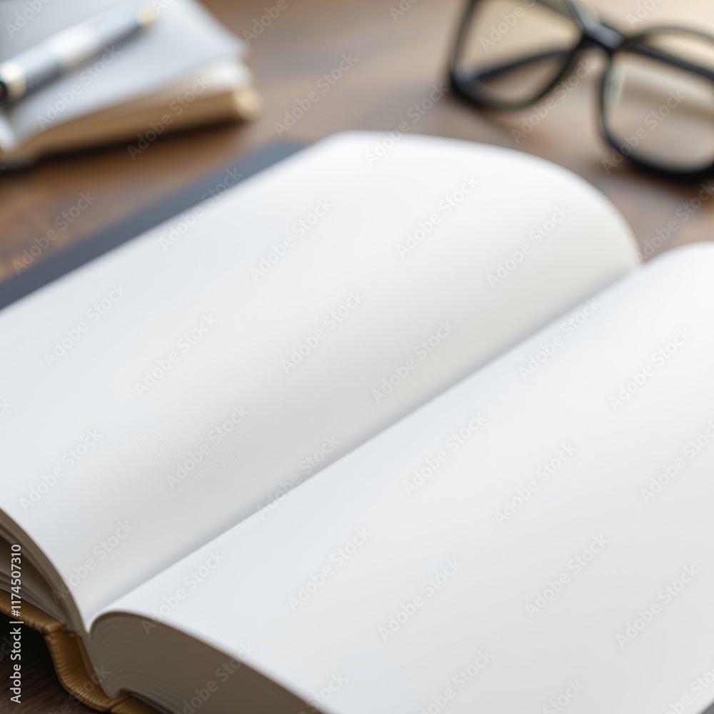open book with pen