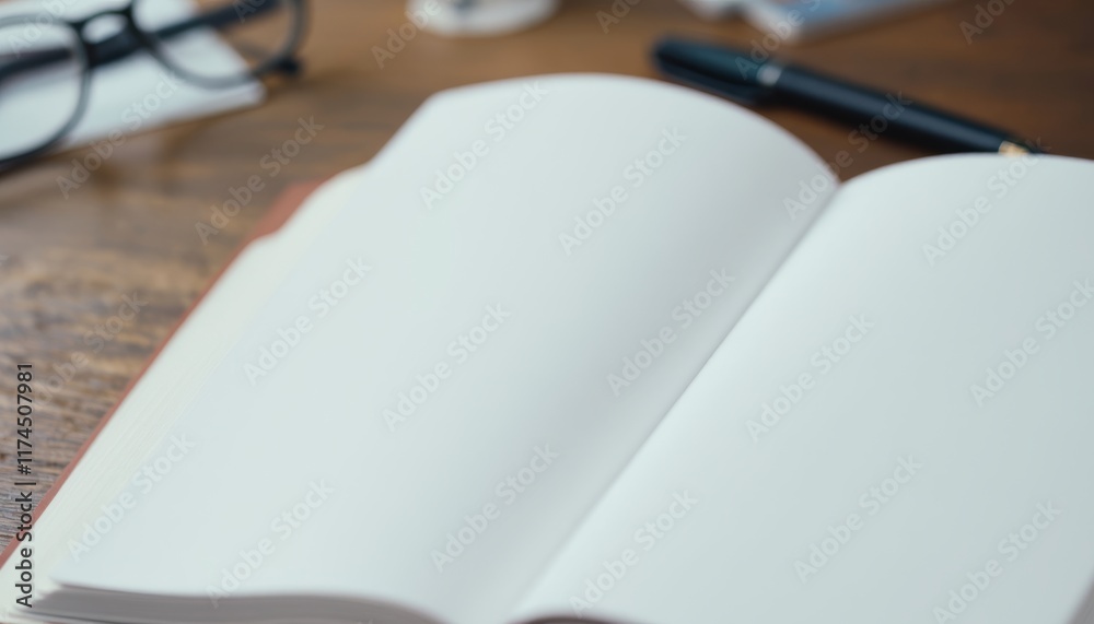 book and glasses
