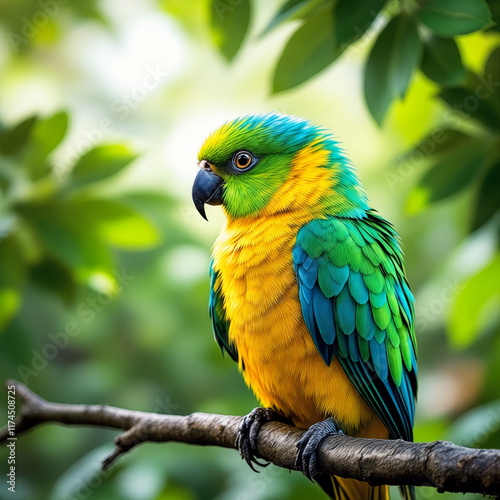 Yellow-headed Amazon Parrot on a Branch