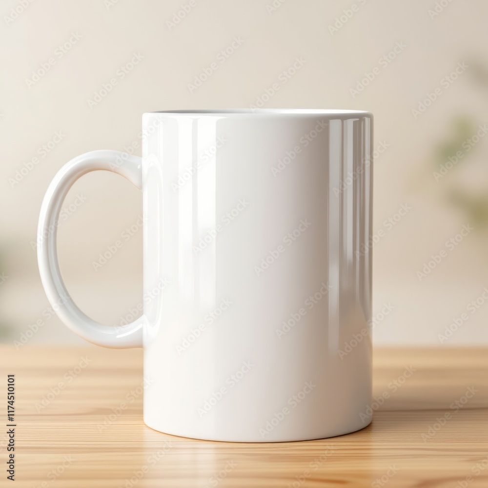 empty white cup