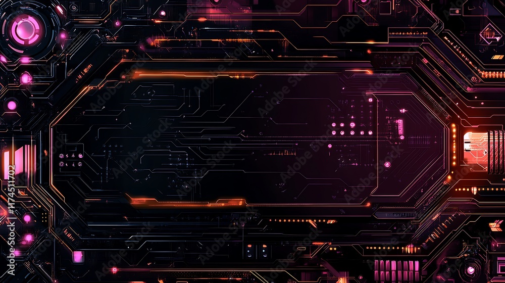 Abstract Futuristic Technology Circuit Board Design Abstract Futuristic Technology Circuit Board Design