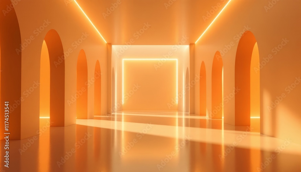 corridor with columns