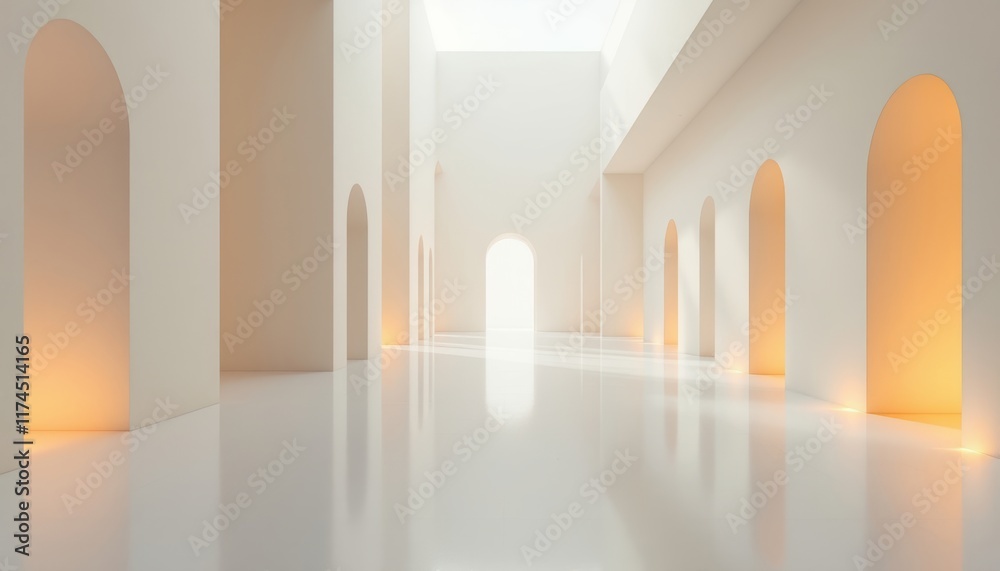 corridor with columns