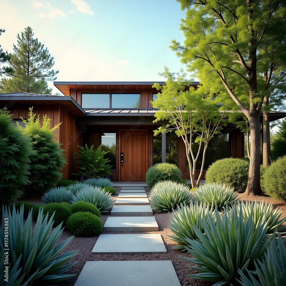 Obraz premium Modern House Design With Pool Ideas