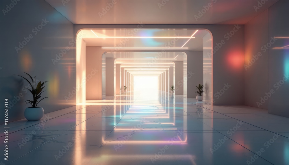 corridor in the night