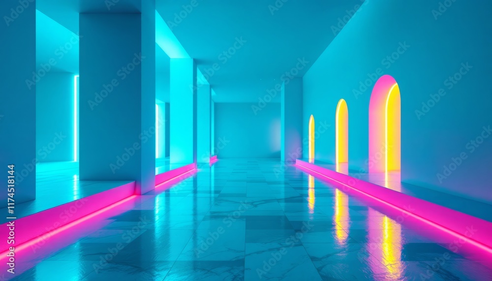 abstract 3d tunnel