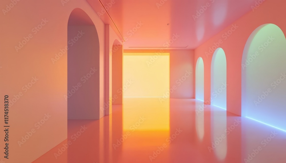 corridor with columns