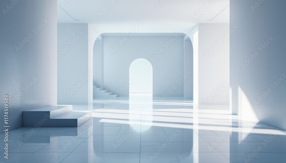3d render of a corridor